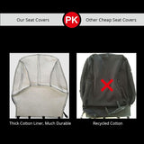 Leather Car Seat Covers Classic Black