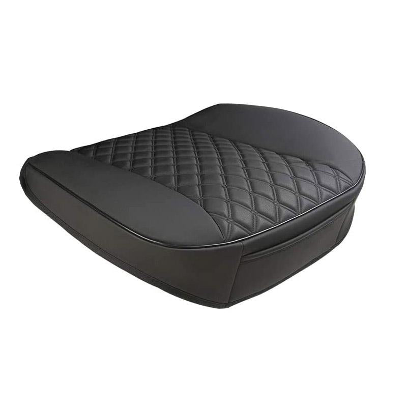 Leather Car Seat Cover for Bottom Only 3D Tailored Universal Black