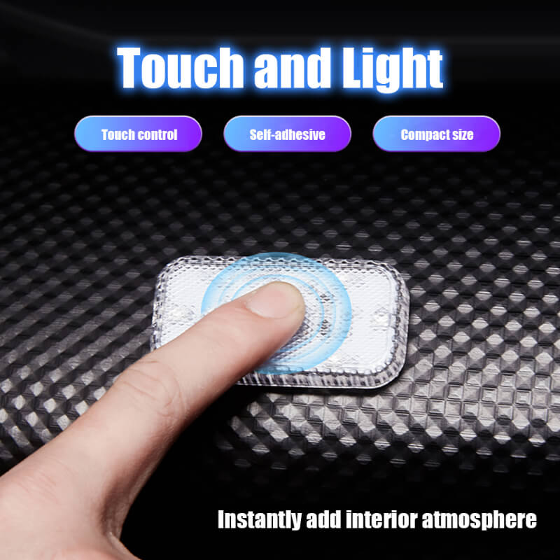 Magnetic Car LED Touch Lights USB Interior Light Wireless Roof Ceiling Reading Lamps