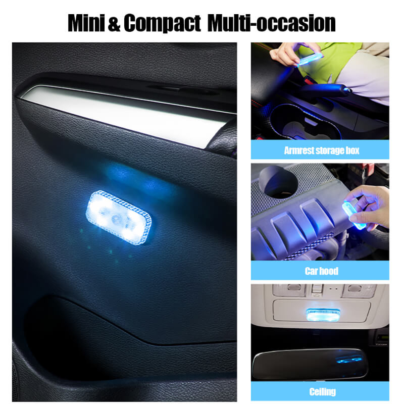 Magnetic Car LED Touch Lights USB Interior Light Wireless Roof Ceiling Reading Lamps