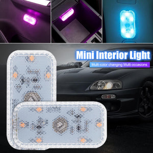 Magnetic Car LED Touch Lights USB Interior Light Wireless Roof Ceiling Reading Lamps