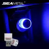 Mini Car Interior Light USB LED Auto Atmosphere Lamp For Car Portable Plug Play