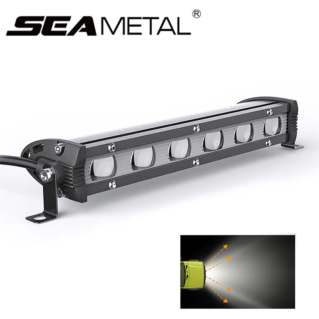8 inch 60W LED Light Bar 12V 24V LED Bar 6000K Work Light Combo Spot Flood Fog Lamp