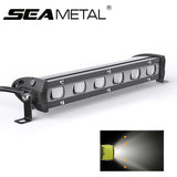 8 inch 60W LED Light Bar 12V 24V LED Bar 6000K Work Light Combo Spot Flood Fog Lamp