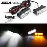 Car Daytime Running Light LED DRL Fog Light 12V 6000k Turn Signal Lamp