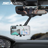 Adjustable Rearview Mirror Phone Holder For Dash Cam GPS Smartphone Stand