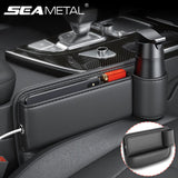 Multifunction Seat Gap Storage Bag For Car Seat Gap Filler With Phone Cup Holder