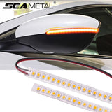 Turn Signal Strip Light Universal Car Rearview Mirror Indicator Lamp 2Pcs