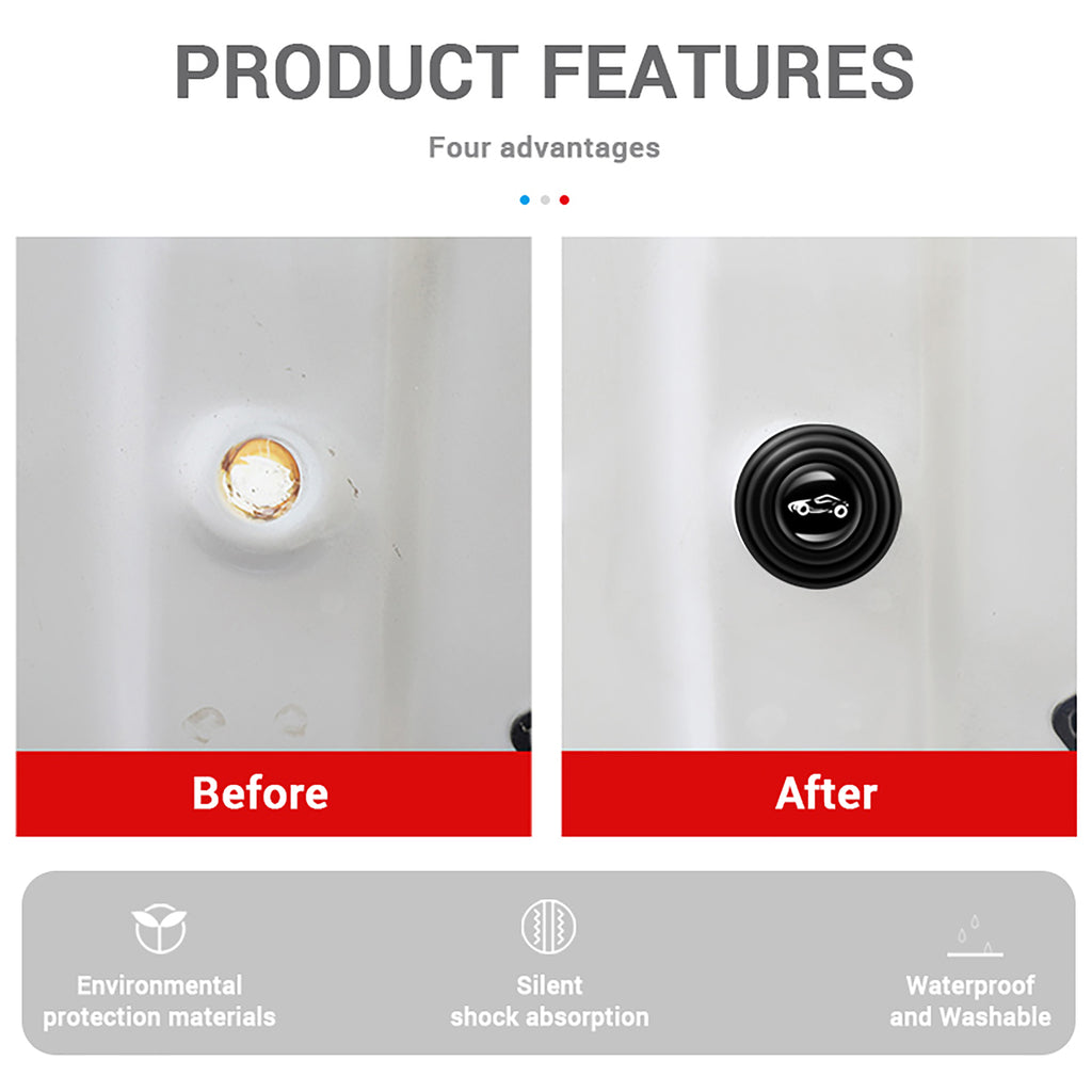 Car Door Shock Absorber Mini Cushion for Doors Trunk Hood Reduce Noise