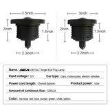 3.0" 3.5" Car Angel Eyes LED Fog Light 12V DRL Daytime Running Lamp