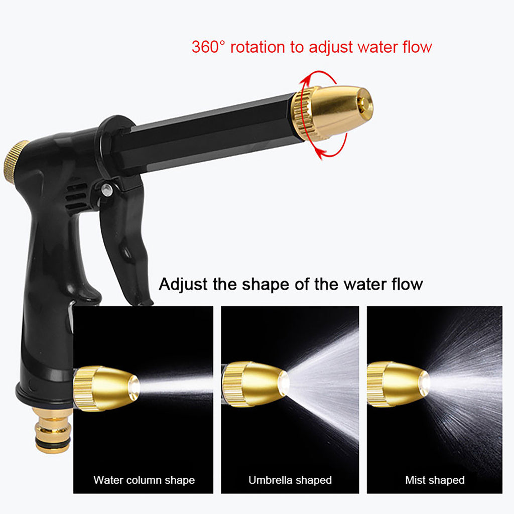 Portable High-pressure Car Wash Water Gun Adjustable For Cleaning Machine Garden