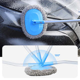 15° Curved Car Wash Brush Telescopic Long Handle Cleaning Mop