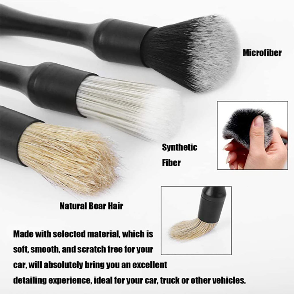3Pcs Car Detailing Brushes Multifunctional Cleaner Air Outlet Cleaning Kit