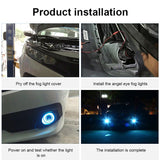3.0" 3.5" Car Angel Eyes LED Fog Light 12V DRL Daytime Running Lamp