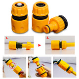 Garden Water Pipe Connectors ABS 1/4'' 1/6'' Hose Coupling Joint 3Pcs SEAMETAL