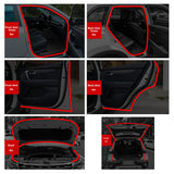 Car Door Rubber Double-Layer Seal Strip Auto Door/Hood/Trunk Protector Sticker