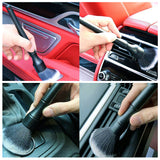3Pcs Car Detailing Brushes Multifunctional Cleaner Air Outlet Cleaning Kit