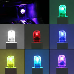 Car LED Atmosphere Light Mini USB Touch Switch Decorative Ambient Lamp