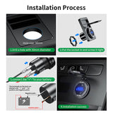 90W Dual USB Car Charger Socket Power Outlet Adapter 12V 24V Fast Charger