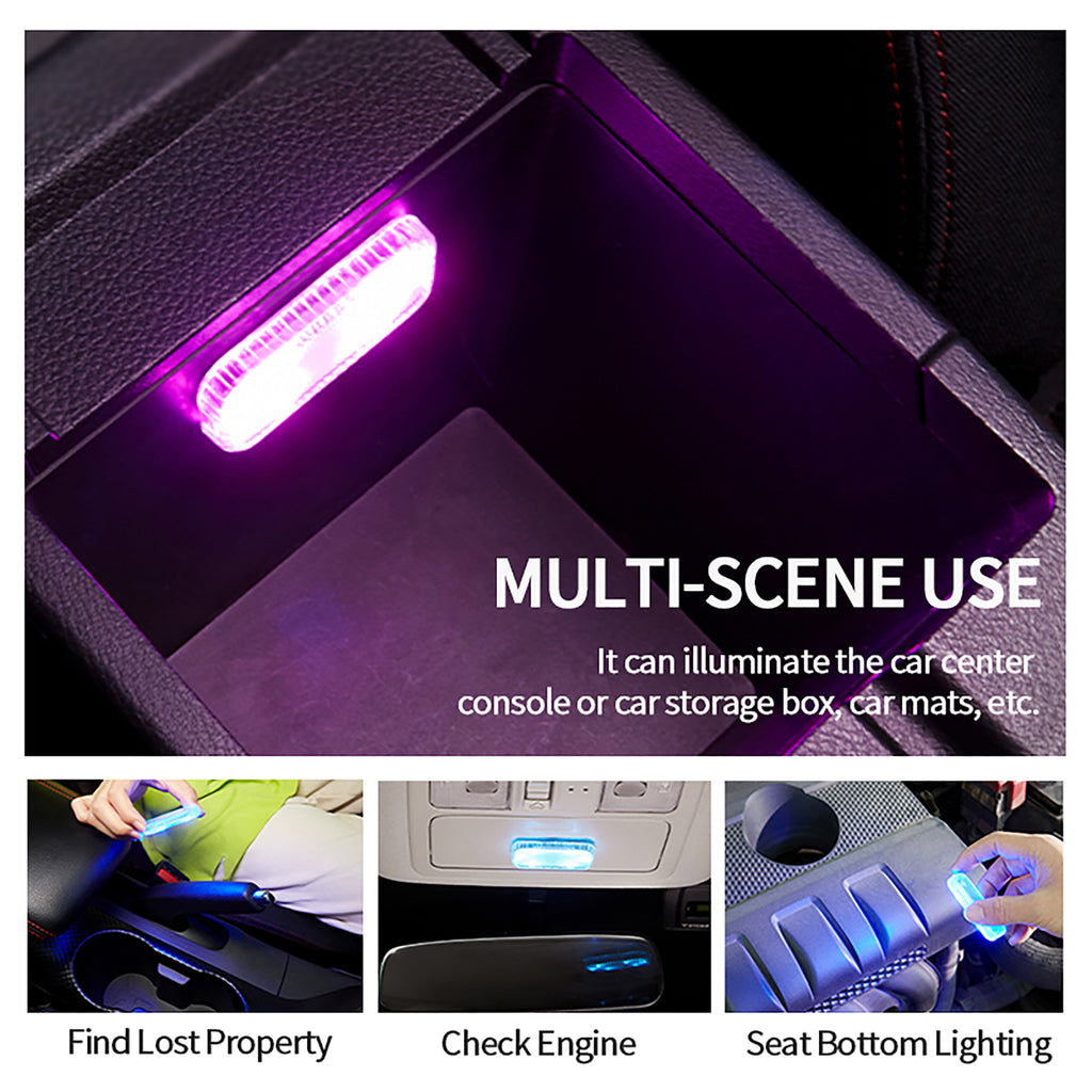 Magnetic Car LED Touch Lights USB Interior Light Wireless Roof Ceiling Reading Lamps
