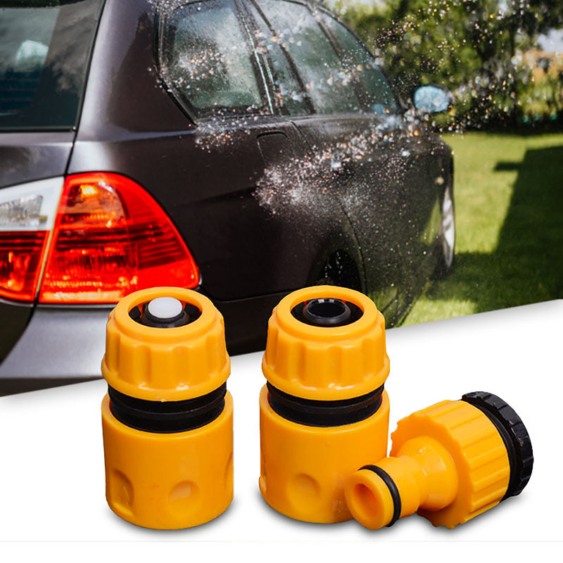 Garden Water Pipe Connectors ABS 1/4'' 1/6'' Hose Coupling Joint 3Pcs SEAMETAL