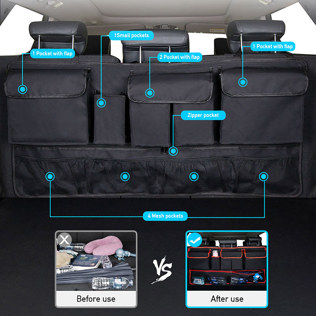 Car Storage Travel Bag Oxford Cloth Large Capacity Trunk Organizer Storage Box