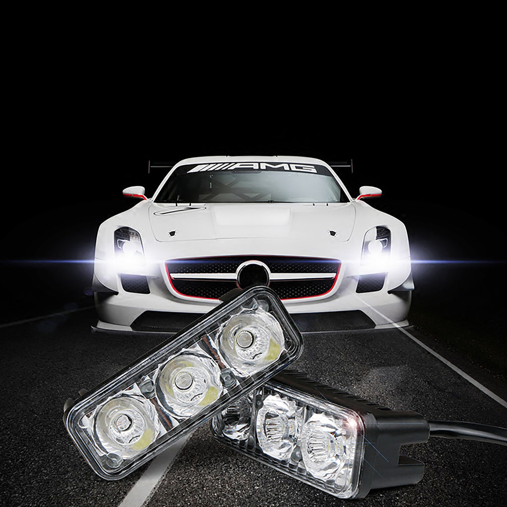 Car Daytime Running Light LED DRL Fog Light 12V 6000k Turn Signal Lamp