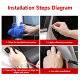 Car Door Rubber Double-Layer Seal Strip Auto Door/Hood/Trunk Protector Sticker