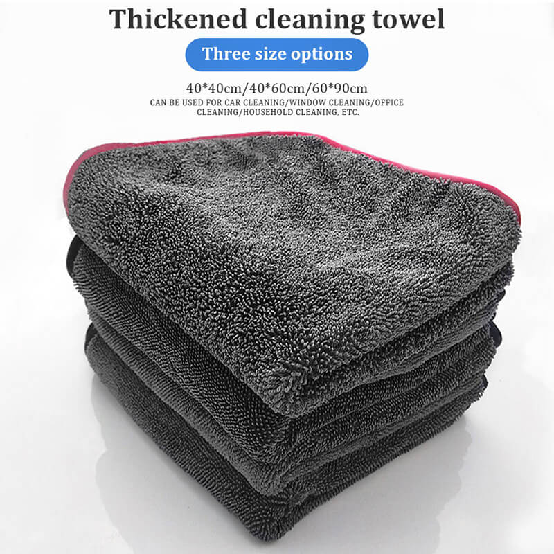 Microfiber Cloths Car Cleaning Cloths Thickened Strong Water Absorption Capacity