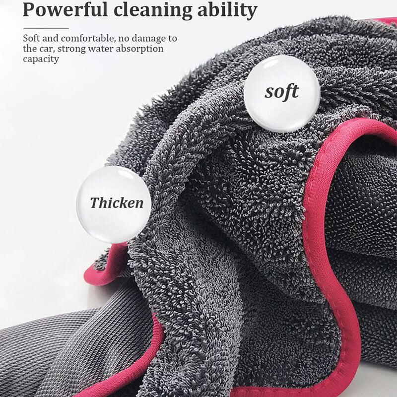 Microfiber Cloths Car Cleaning Cloths Thickened Strong Water Absorption Capacity