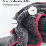 Microfiber Cloths Car Cleaning Cloths Thickened Strong Water Absorption Capacity