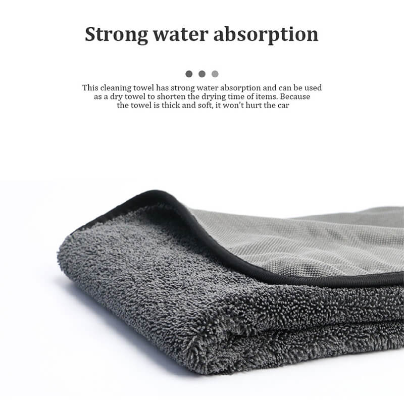 Microfiber Cloths Car Cleaning Cloths Thickened Strong Water Absorption Capacity