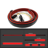 Carbon Fiber Led Rear Spoiler Lamp For Car Trunk Lip Wing Racing Rear Spoiler Light