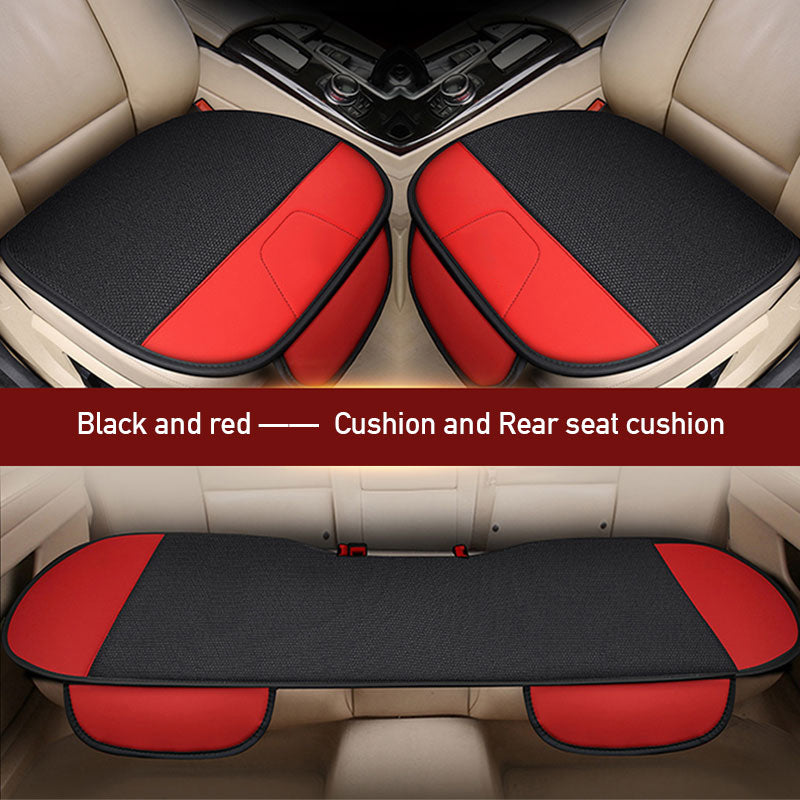 Flax Car Seat Cover Set Universal Moisture-Proof Vehicle Seat Cushion