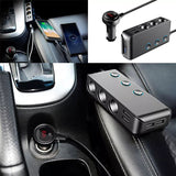 Updated Version QUICK CHARGE 3.0 Cigarette Lighter Adapter 120W 12V/24V 3-Socket Power Splitter
