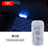 Magnetic Car LED Touch Lights USB Interior Light Wireless Roof Ceiling Reading Lamps