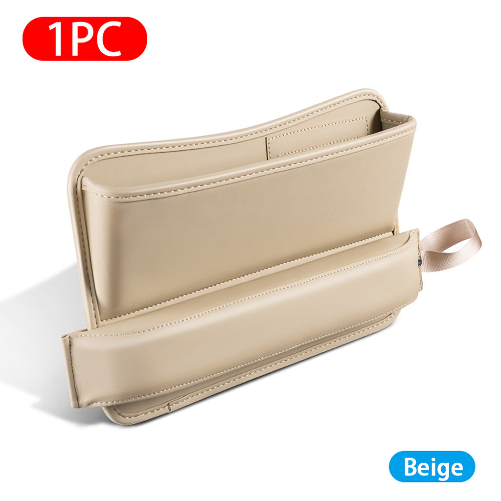 Luxury Car Seat Gap Storage Box Universal PU Leather Seat Gap Filler Car Organizer Bag