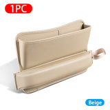 Luxury Car Seat Gap Storage Box Universal PU Leather Seat Gap Filler Car Organizer Bag