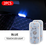 Magnetic Car LED Touch Lights USB Interior Light Wireless Roof Ceiling Reading Lamps