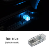 Car LED Atmosphere Light Mini USB Touch Switch Decorative Ambient Lamp