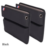 Car Seat Gap Filler Organizers PU Leather Auto Storage Pockets