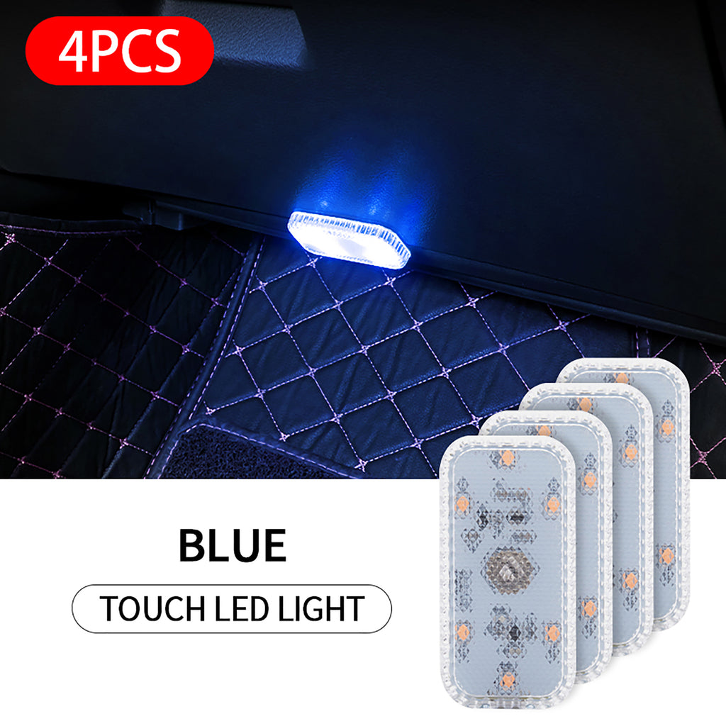 Magnetic Car LED Touch Lights USB Interior Light Wireless Roof Ceiling Reading Lamps