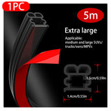 Car Door Rubber Double-Layer Seal Strip Auto Door/Hood/Trunk Protector Sticker