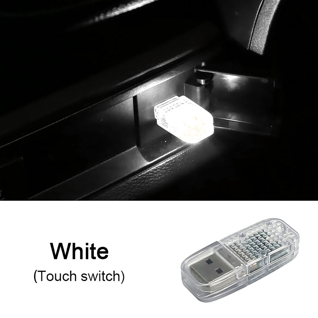 Car LED Atmosphere Light Mini USB Touch Switch Decorative Ambient Lamp