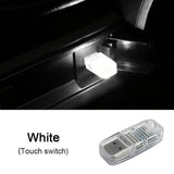 Car LED Atmosphere Light Mini USB Touch Switch Decorative Ambient Lamp