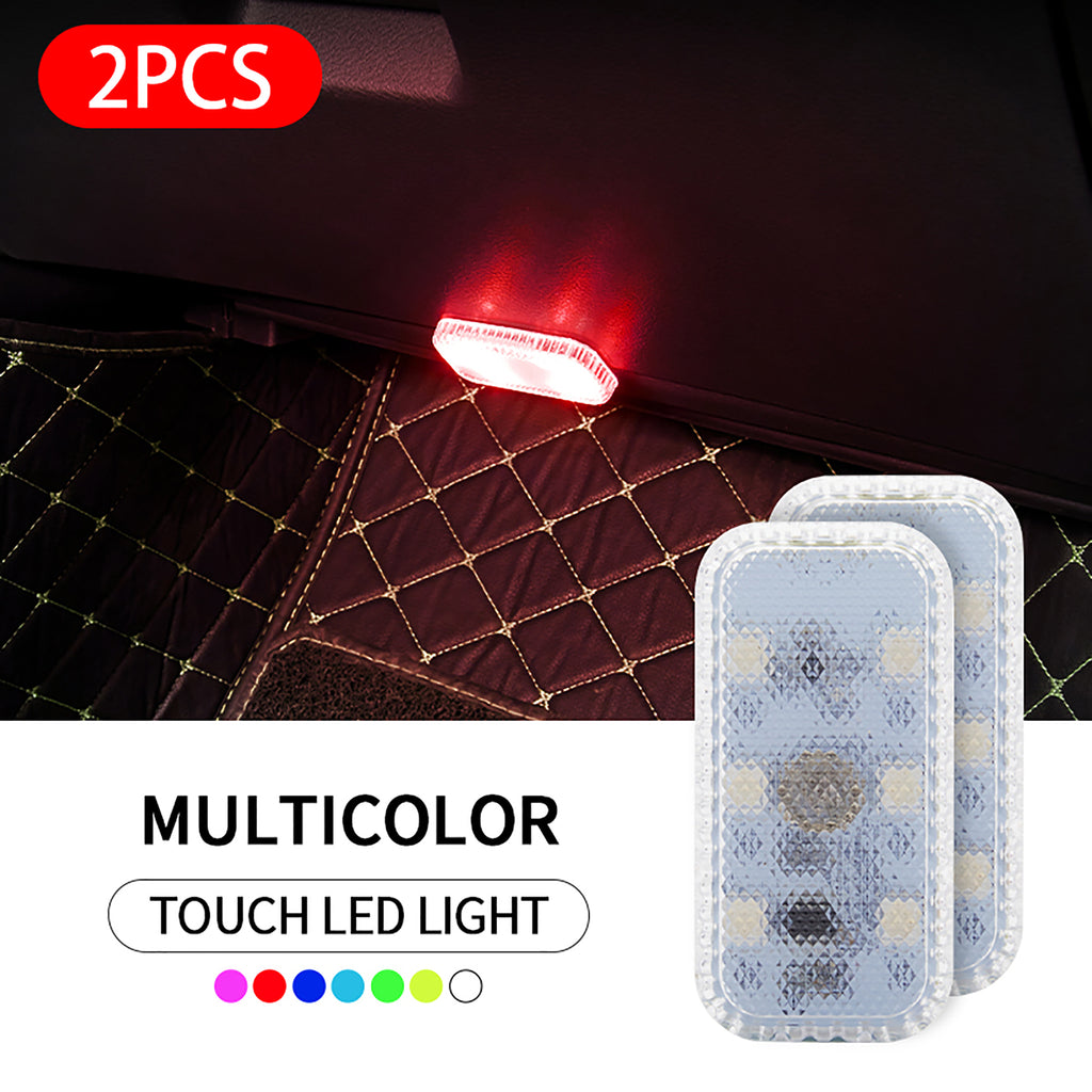 Magnetic Car LED Touch Lights USB Interior Light Wireless Roof Ceiling Reading Lamps