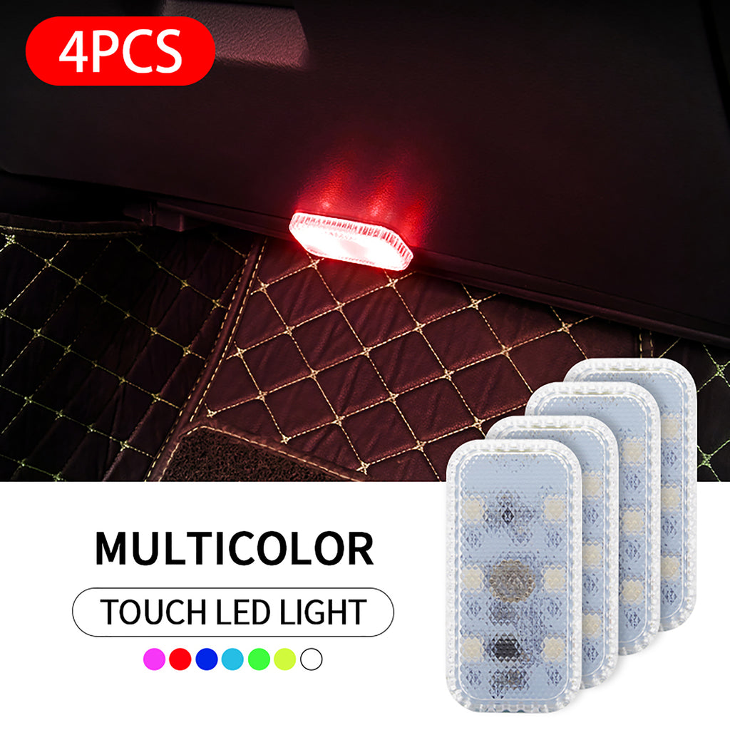 Magnetic Car LED Touch Lights USB Interior Light Wireless Roof Ceiling Reading Lamps