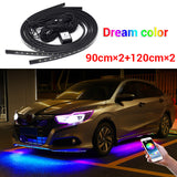 12V LED Car Chassis Flexible Strip Lights RGB Underglow Decorative Atmosphere Lamp