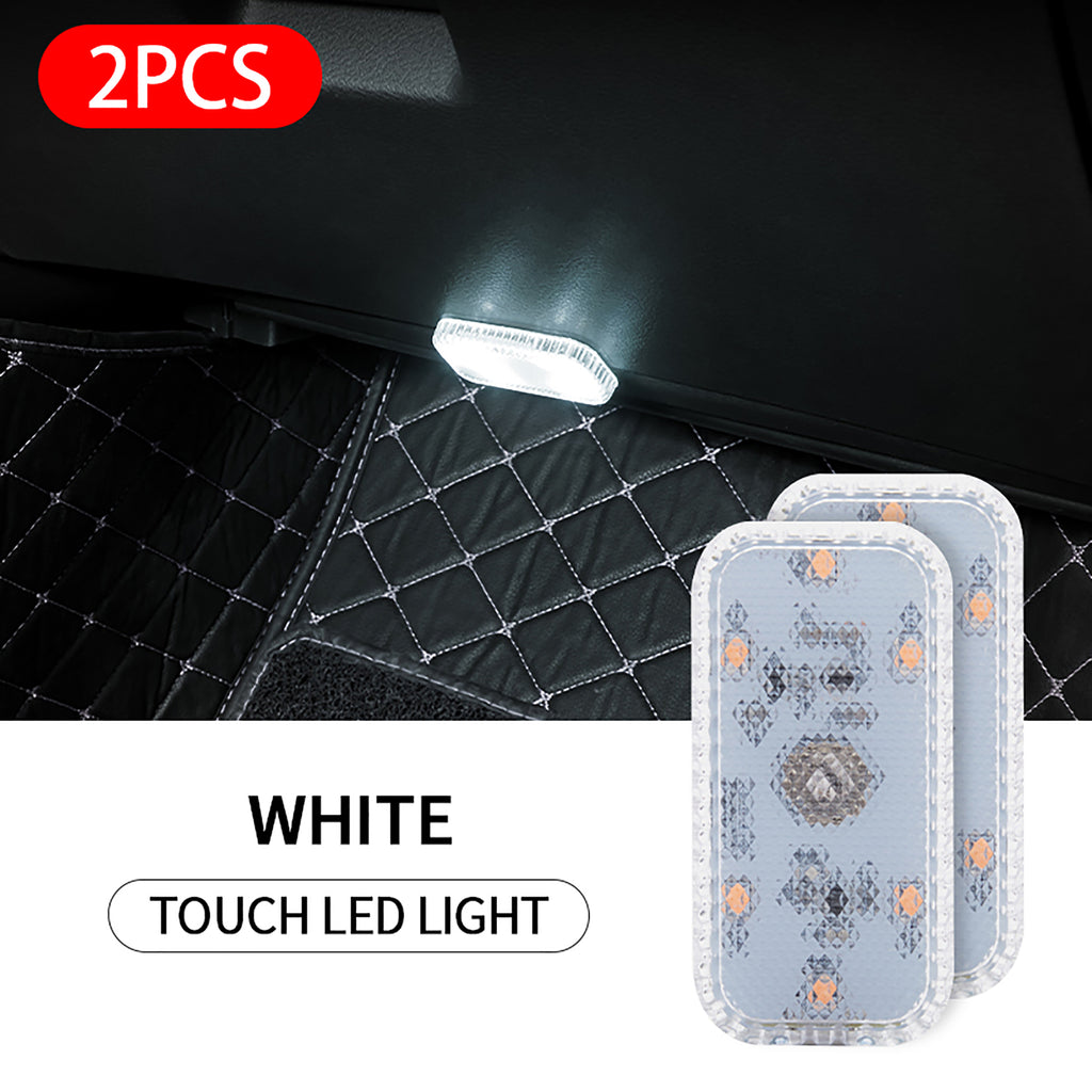 Magnetic Car LED Touch Lights USB Interior Light Wireless Roof Ceiling Reading Lamps