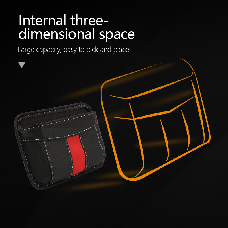 Small Car Storage Pocket Seat Side/Back PU Organizer